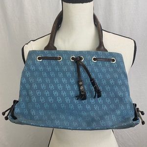Dooney & Bourke Blue Mini Tassel Tote